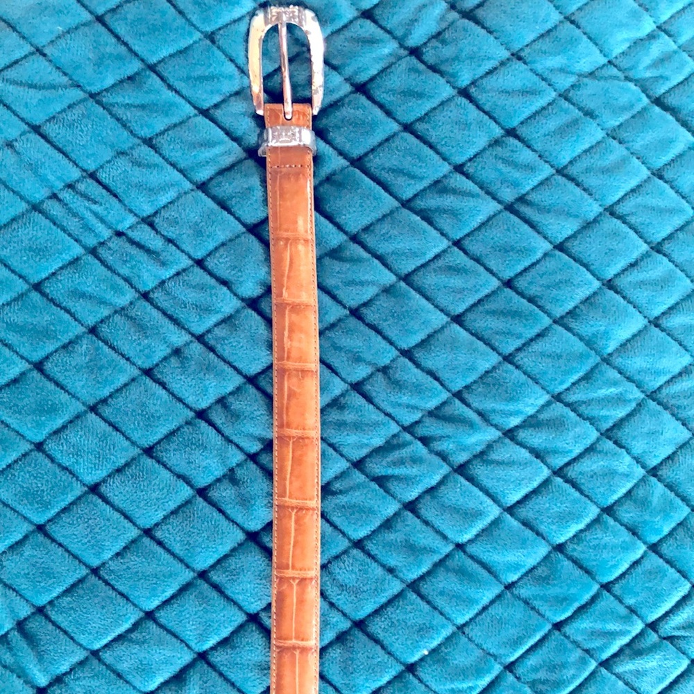 leather snake skin belt